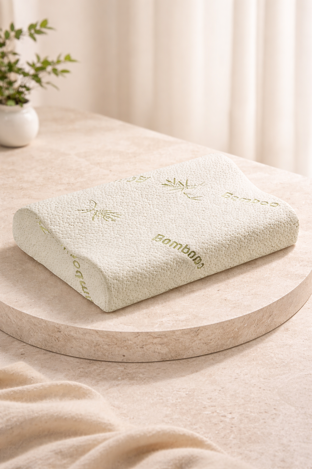 Memory Foam Wave Pillow — Slow Rebound